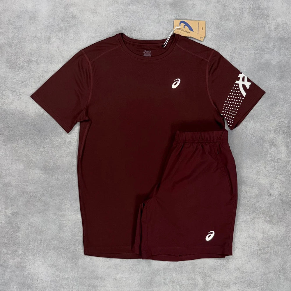 Asics Icon Set Burgundy